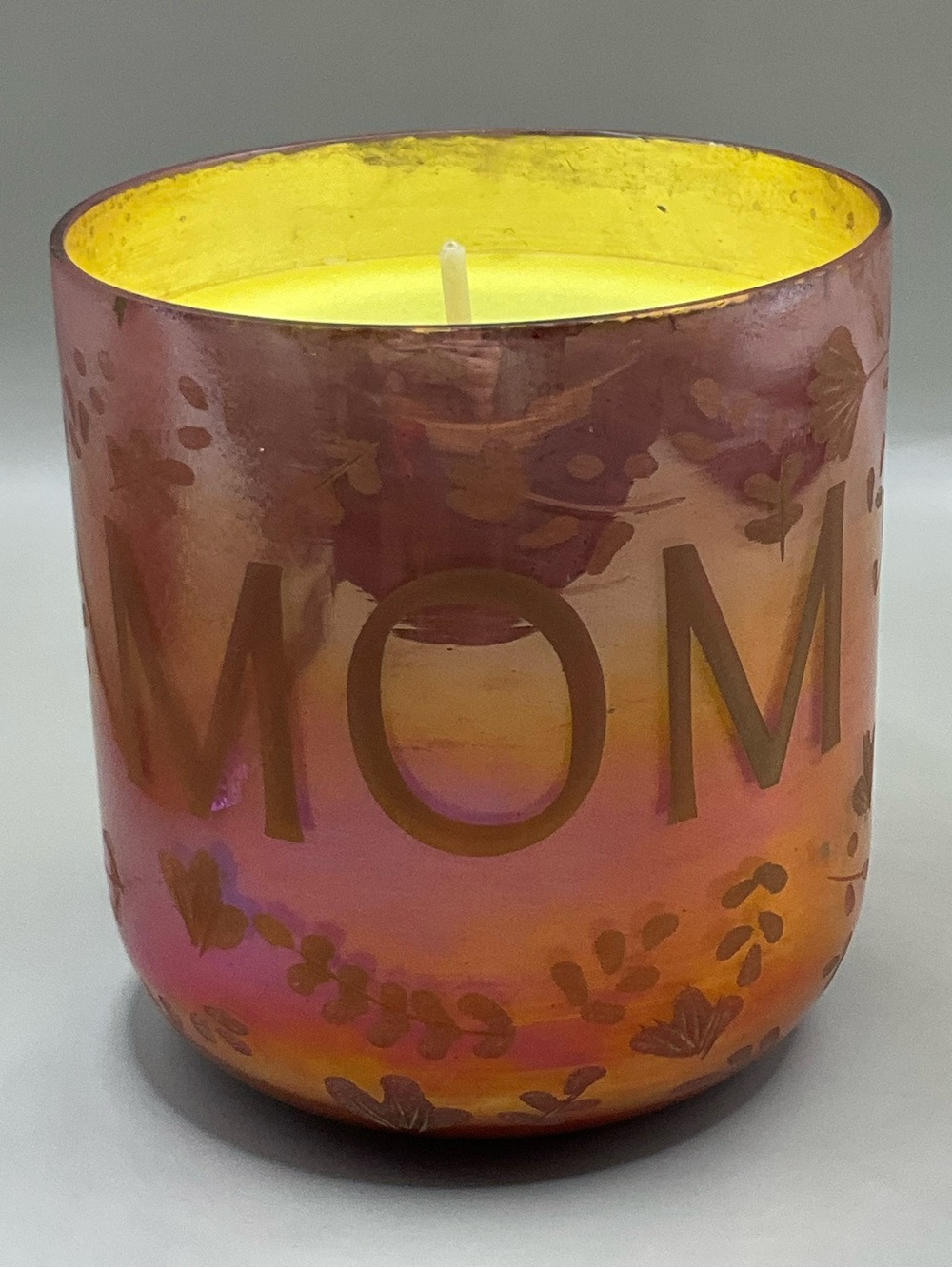 Anthropologie Ombré Monogram Mom Floral Night Gardenia Candle